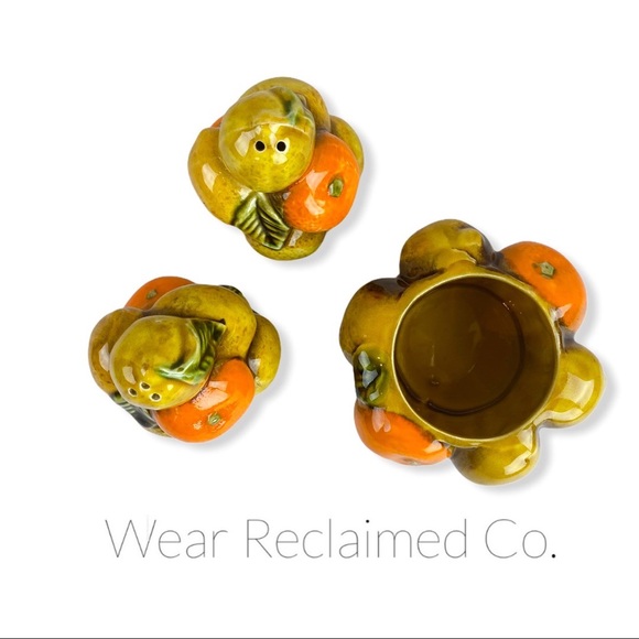 VTG Ceramic Kitschy Salt & Pepper Set w/ Jam Jar - Picture 3 of 6